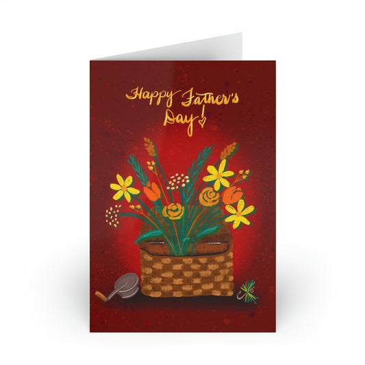 Happy Father’s Day Bouquet Greeting Cards (1 or 10-pcs)
