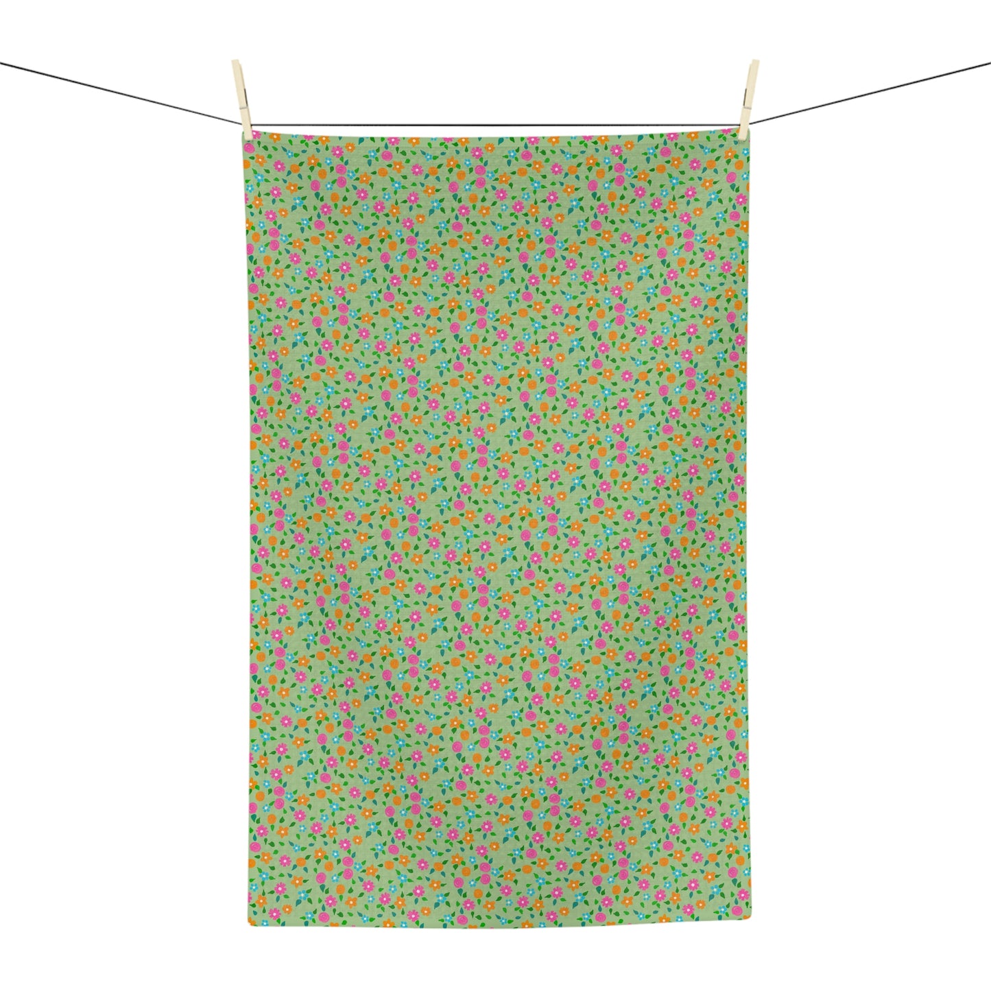 Spring in Your Step Green - Soft Tea Towel